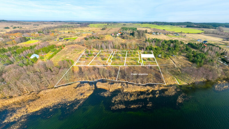 Najpiękniejsze działki nad jeziorem Lubie:)