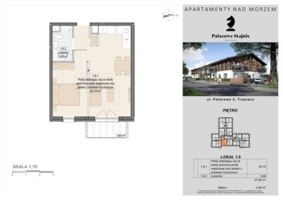 Trzęsacz Apartament 2 pok., ogródek, basen