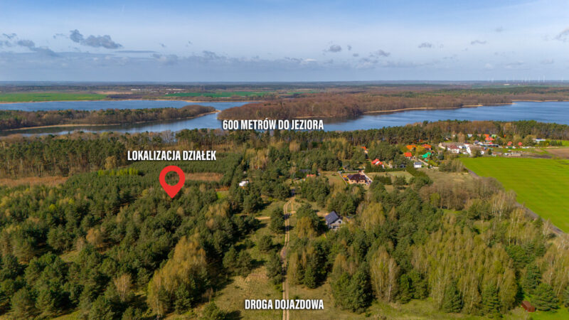 Promocja! Działki nad jeziorem z WZ i mediami!