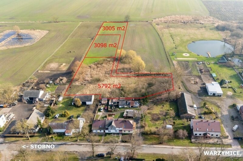 Działka Bęgardowo 3005 m2 media MPZP