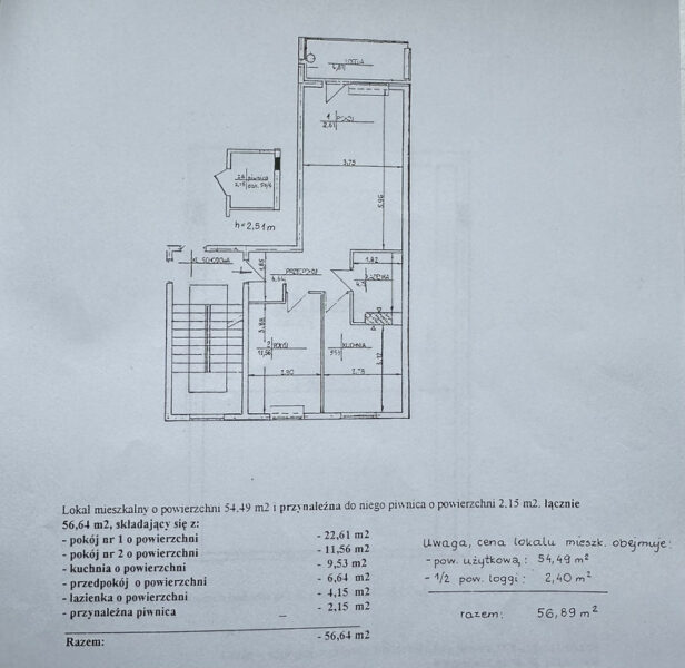 2 pokoje+oddzielna kuchnia-GARAŻ, BALKON, PIWNICA
