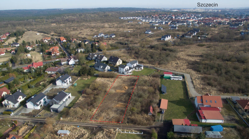 Wołczkowo 1497m2 na 1-2 domy wolnostojące, uzbroj.