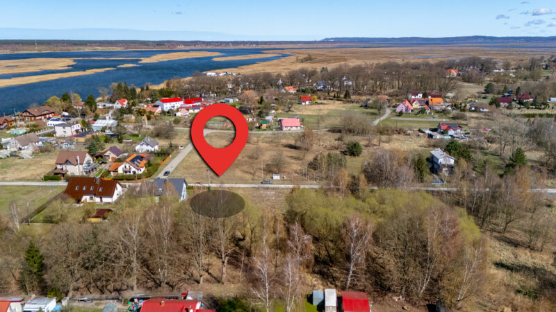 1243 m2 - piękna działka delta Świny - Karsibór