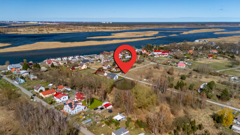1243 m2 - piękna działka delta Świny - Karsibór