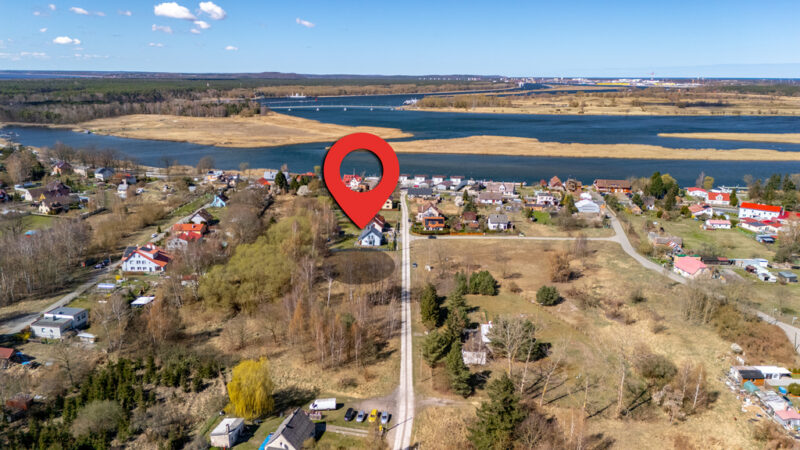 1243 m2 - piękna działka delta Świny - Karsibór