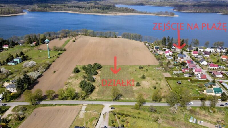 Działki w Ińsku niedaleko jeziora