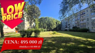 2 pokoje, balkon, parter-obok Hanza, po remoncie!