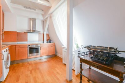 Apartament z tarasem z widokiem na morze.