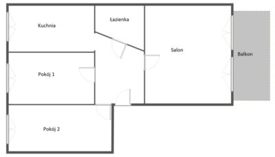 Bukowe, 3 pokoje, cegła, duży balkon