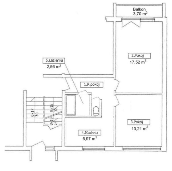 Pomorzany 2 pok. z balkonem pow. 46,80 m2