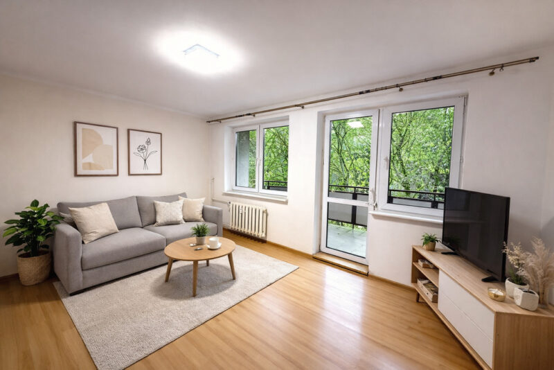 Bukowe, 3 pokoje, cegła, duży balkon