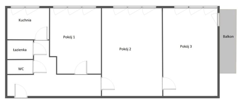 3 pokoje z balkonem, Os. Przyjaźni