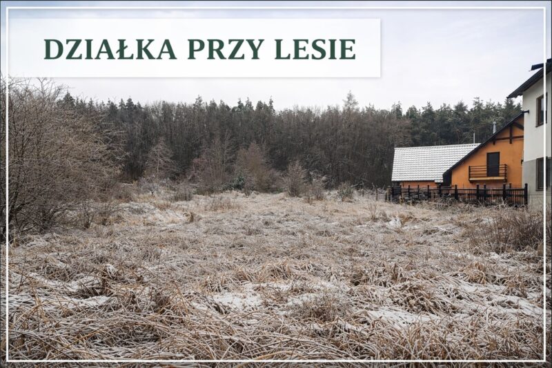 Na sprzedaż działka przy lesie