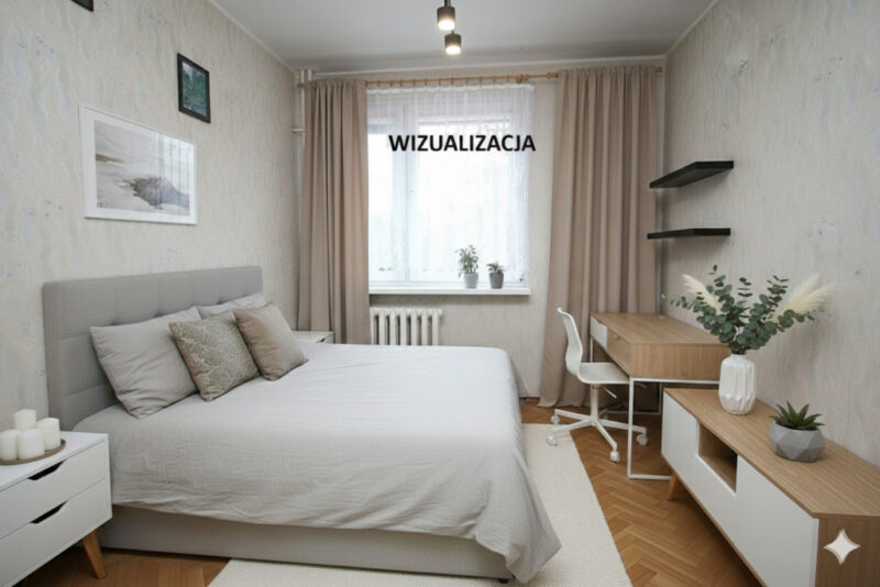 3 pokoje, balkon, miejsce parkingowe za szlabanem