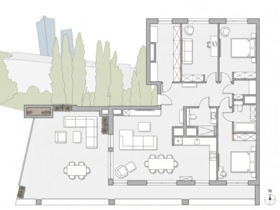 Śródmieście/Penthouse/131 m²/Taras+60 m²/Garaże