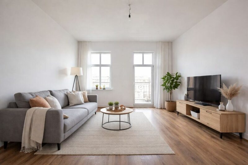 3 duże pokoje w Centrum miasta, balkon