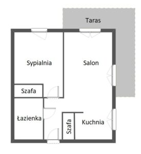Apartament z miejscem postojowym, taras.
