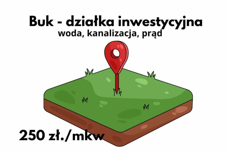 Działka dla inwestora uzbrojona ! buk 4058 mkw