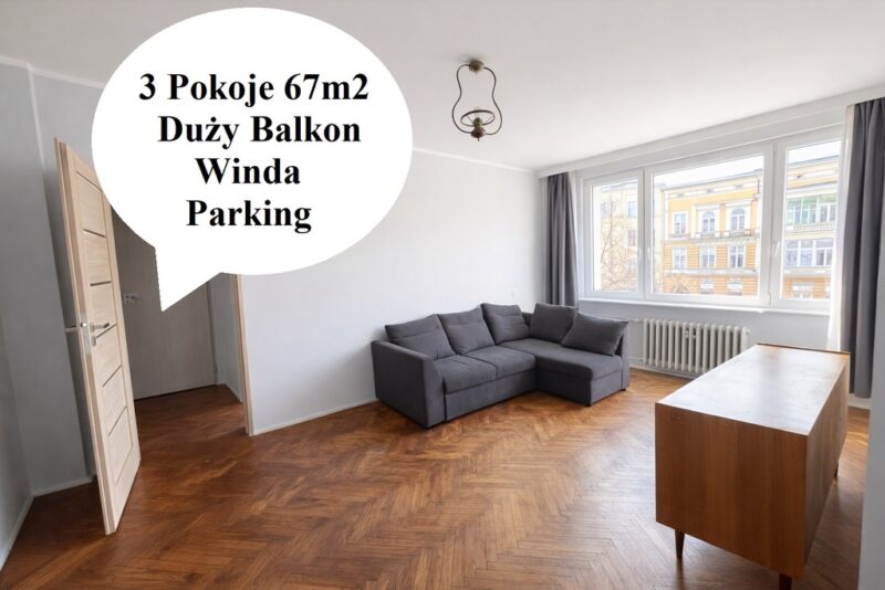3 Pokojowe | Balkon | 67,64 m² | Ogrodzone Osiedle