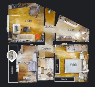 Śródmieście - 70 m2, 3 pokoje, balkon
