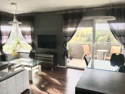 Piękny widok z balkonu Tęczowe Ogrody