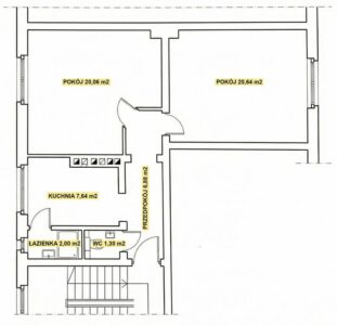 2 Duże pokoje | Pełne wyposażenie | 58,4m2