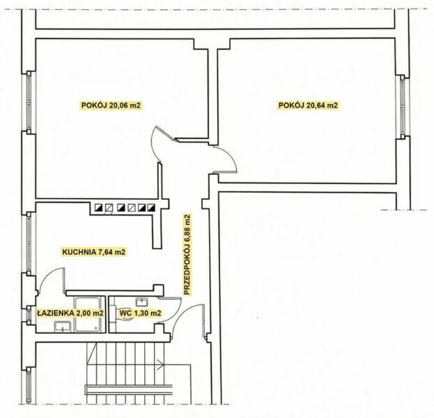 2 Duże pokoje | Pełne wyposażenie | 58,4m2