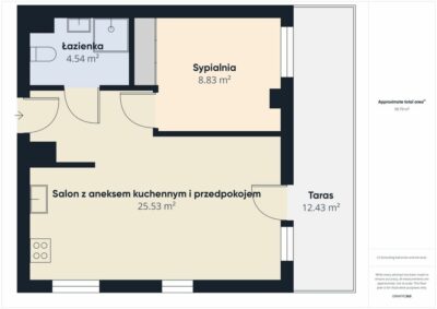 os. Słoneczne, 2 pokoje + taras, nowy budynek