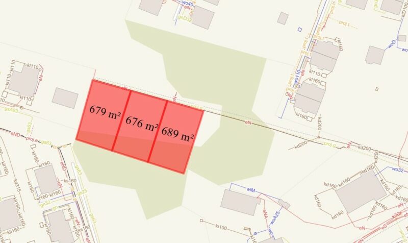 Działki budowlane pod bliźniaki w Mierzynie