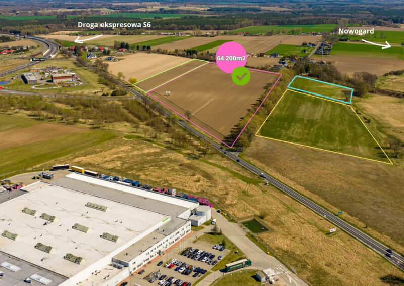 6 ha przy S6 -do podziału, ile m2 potrzebujesz?