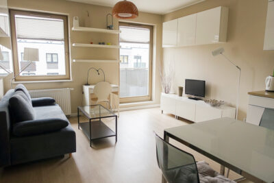 Centrum. Umebl. apartament 2pok. balkon 2300+340