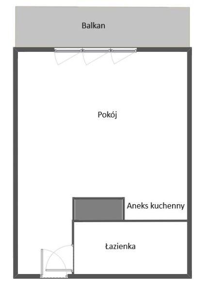 Śródmieście, kawalerka po remoncie z 27m2