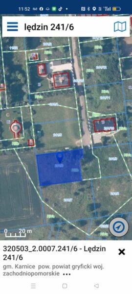 Lędzin działka budowlana na sprzedaż 1394m2