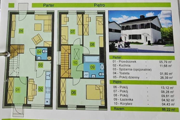 Wykończony premium bliźniak, 5pok, 127m2, Pogodno