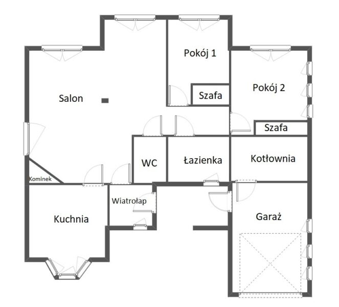 Parterowy całoroczny dom na jeziorem Parlińskim