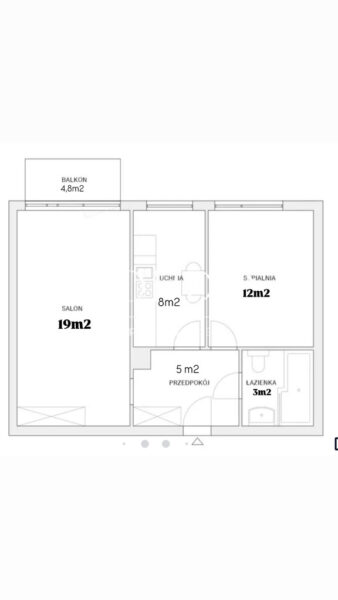 47m2 komfortu- 2 pokoje+balkon|Spółdz.wł|Pasterska