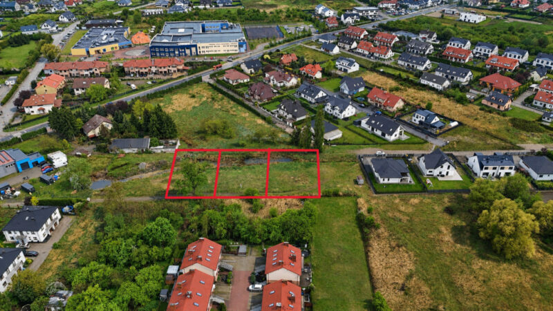 Działki budowlane pod bliźniaki w Mierzynie
