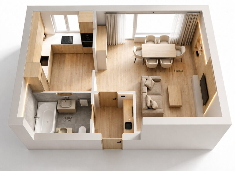 Kawalerka 30,94m2 - 309000 zł, obok Fabryki Wody