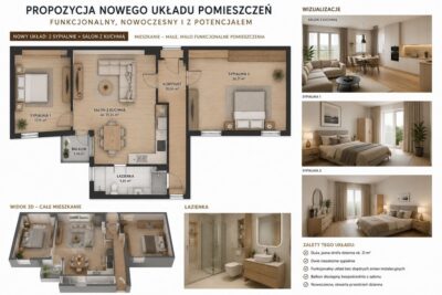 3 pokojowe mieszkanie z miejscem postojowym