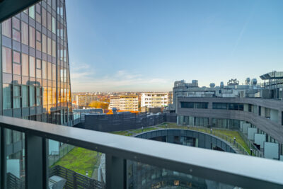 Stylowa kawalerka z balkonem w Hanza Tower!