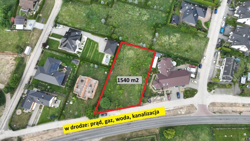 Działka budowlana Dobra 1540m2