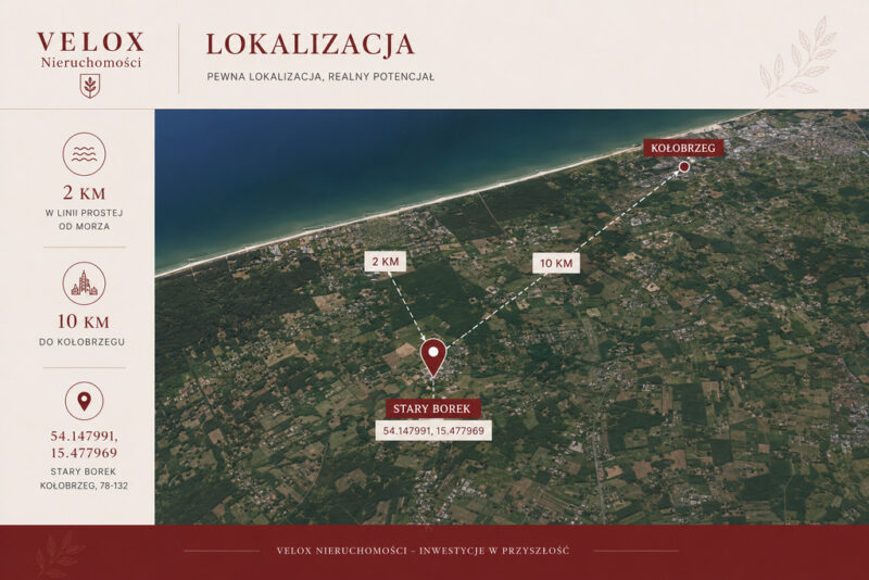 Stary Borek | 8035 m² | Koncepcja kameralnego osie
