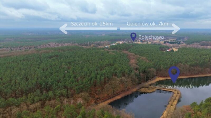 Cichy dom wolnostojący przy lesie blisko Szczecina