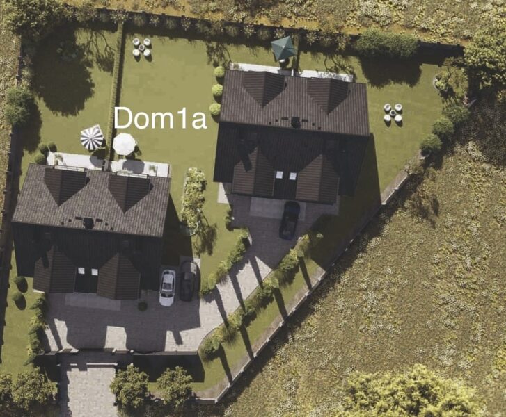 Dom w zabudowie bliźniaczej w Dobrej.