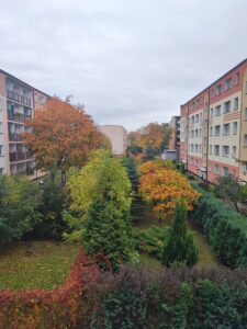 2 pokoje na Hallera, parking za szlabanem
