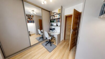 [3D] Część skrajnego segmentu, taras, 462m2 ogród!