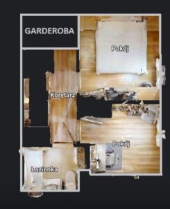 [3D] Część skrajnego segmentu, taras, 462m2 ogród!