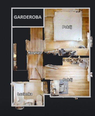 [3D] Część skrajnego segmentu, taras, 462m2 ogród!