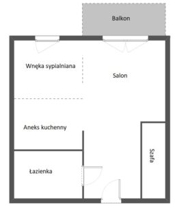 Kawalerka, os. Jarzębinowe + balkon