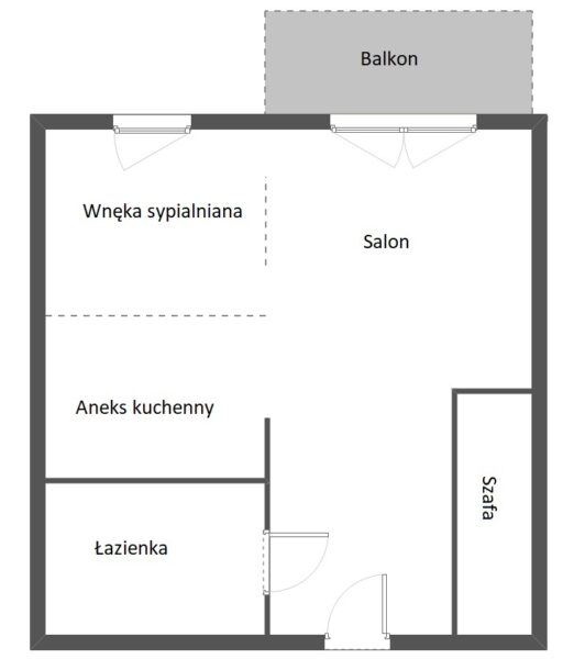 Kawalerka, os. Jarzębinowe + balkon